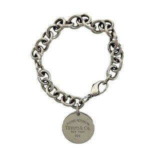 TIFFANY & CO. Silver Charm Bracelet